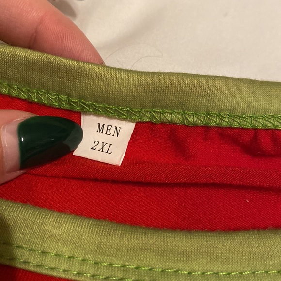 Grinch Pjs WORN ONCE - Picture 3 of 5